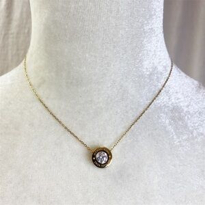 Michael kors crystal solitaire reversible necklace